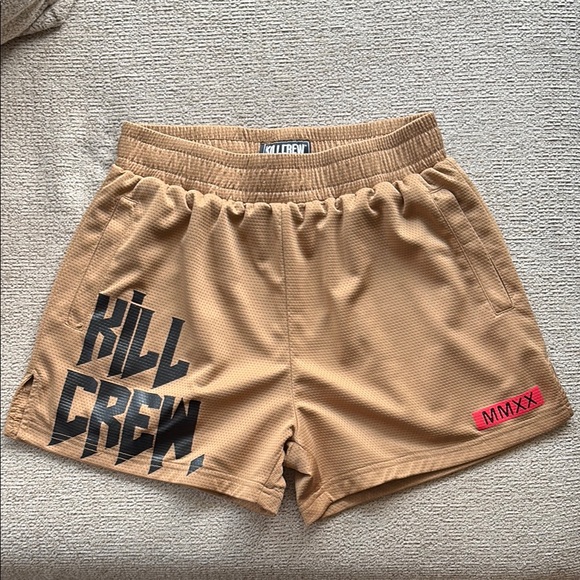 Kill Crew Tan Athletic Shorts - Picture 1 of 3